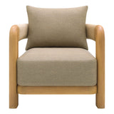 Fauteuil rivage - Teck & corde greige