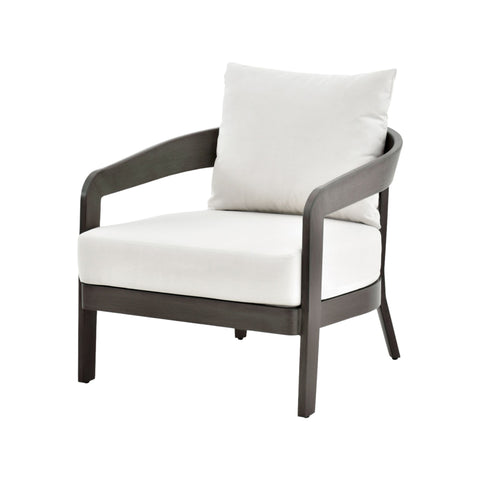 Fauteuil extérieur - Aluminium anthracite peint à la main