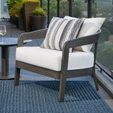 Fauteuil extérieur - Aluminium anthracite peint à la main - vue 2