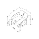 Fauteuil extérieur - Aluminium anthracite peint à la main - vue 3
