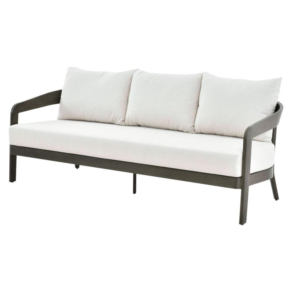 Sofa extérieur 3 places - Aluminium anthracite peint à la main