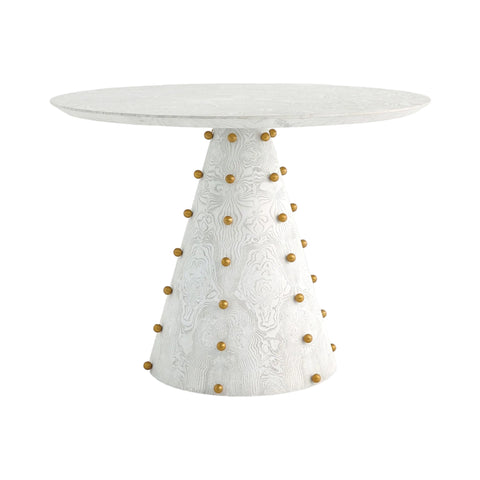 Table Centrale Spheres - Burl Blanc