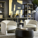 Fauteuil tissus bouclé ivoire | Portofino
