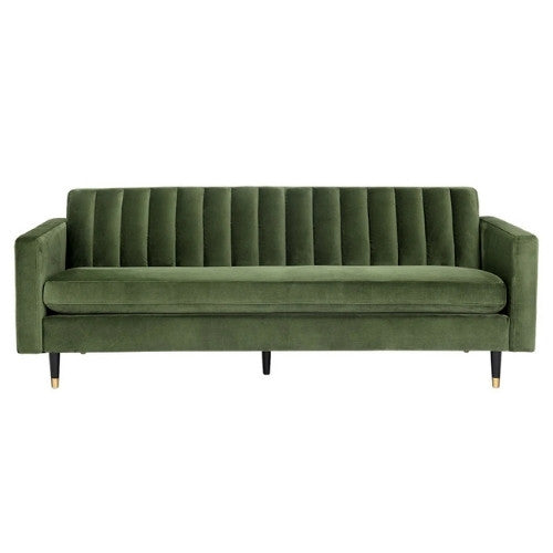 Sofa velours vert | Récif