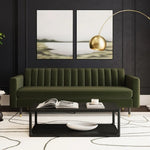 Sofa velours vert | Récif