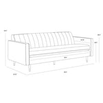 Sofa velours vert | Récif