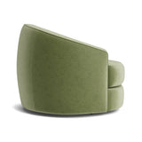 Fauteuil Bora - Velours olive - vue 4