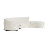 Sectionnel Bora - Tissu berber crème - vue 3