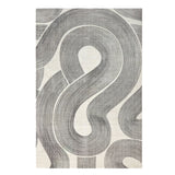 Tapis Serpentage - Crème & charcoal, 8' × 10'