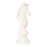 Sculpture Cavalier des Échecs - Pierre Blanche