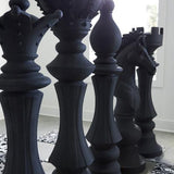Sculpture Cavalier des Échecs - Pierre Noire - vue 5