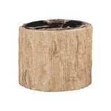 Tabouret Bois Fossilisé - Crème Naturel - vue 3