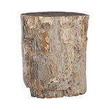 Socle Bois Pétrifié - Pièce Unique Naturelle
