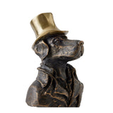 Sculpture - Labrador au Chapeau de Laiton - vue 2