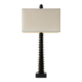 Lampe design contemporaine en bronze texturé