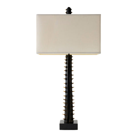 Lampe design contemporaine en bronze texturé