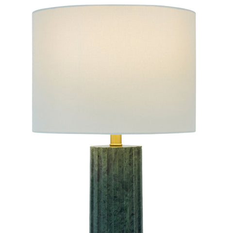 Lampe de table - marbre vert rainuré