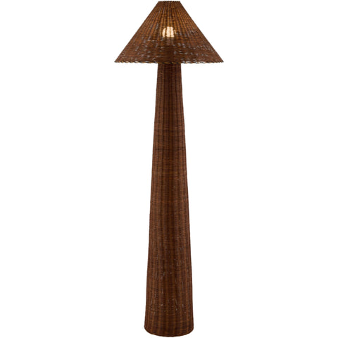 Lampe sur pied Rattan
