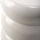 Table d'appoint - Céramique Blanc Laqué - vue 3