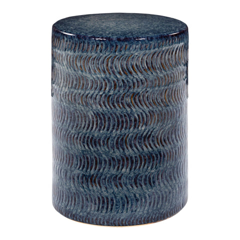 Table d'appoint - Céramique Bleu Glazé