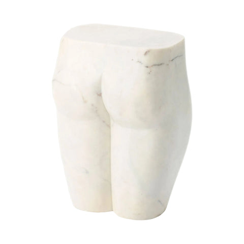 Tabouret L'Homme - Marbre Blanc