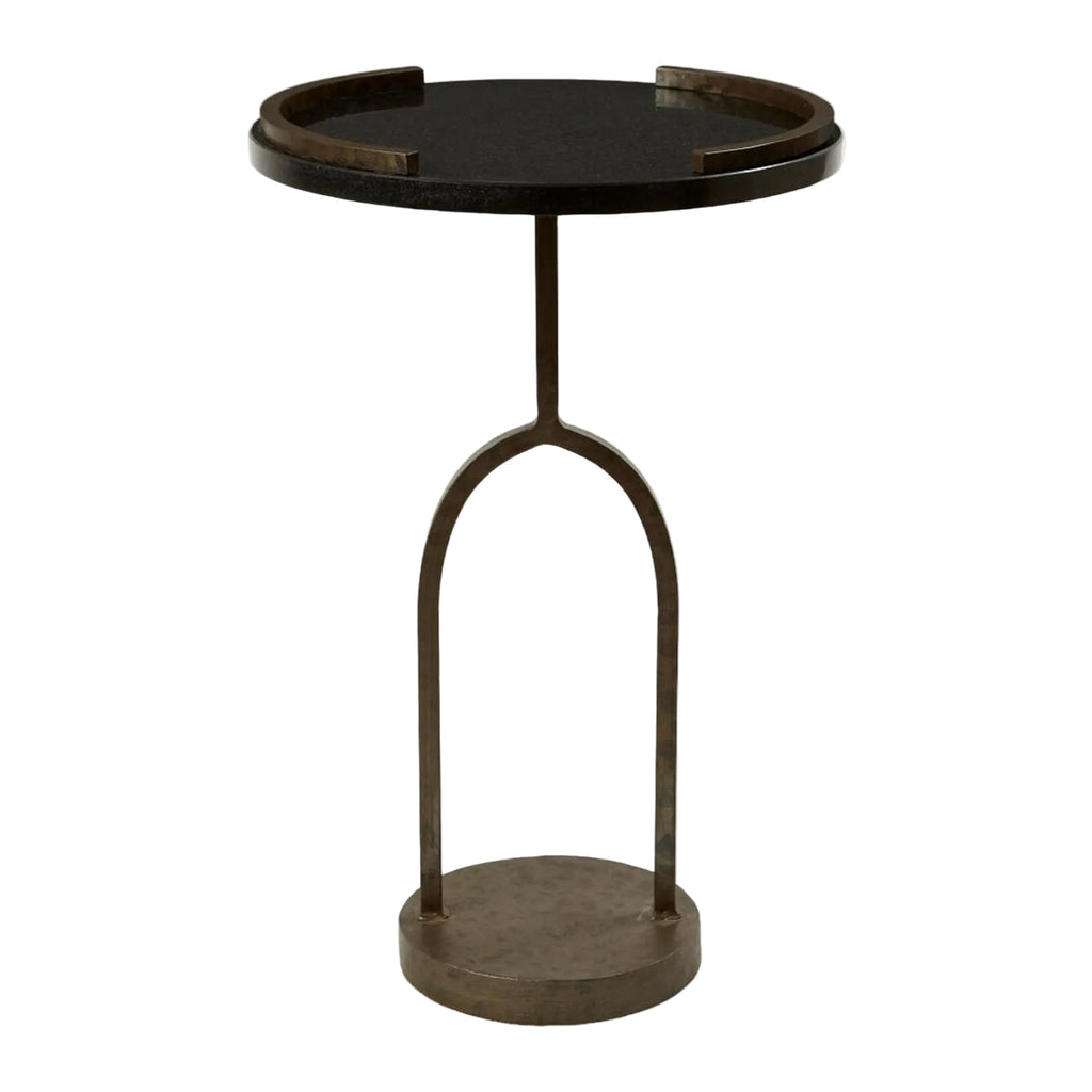 Table d'Accent Métal Doré
