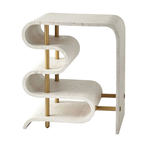 Table d'Appoint Blanc Laqué