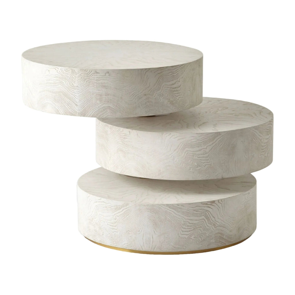 Table d'Appoint Pivot - Marbre Blanc - vue 2