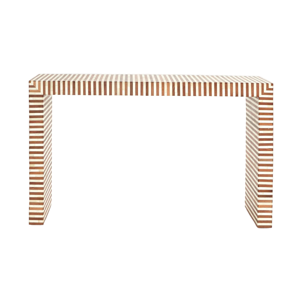 Console Sculptée - Noyer & Os