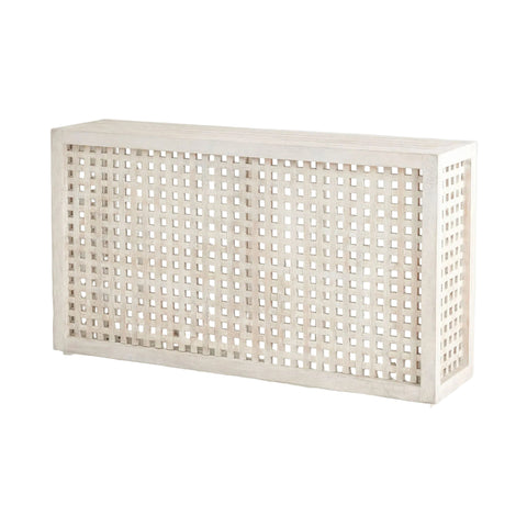 Console Driftwood Treillis - Bois Flotté Gris