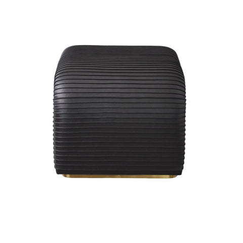 Tabouret Cade - Cuir Graphite