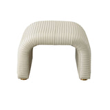 Tabouret Cade - Cuir Milk - vue 3