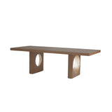 table rectangulaire en bois vue trois quarts