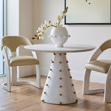 table ronde bois blanc salle à manger haut de gamme
