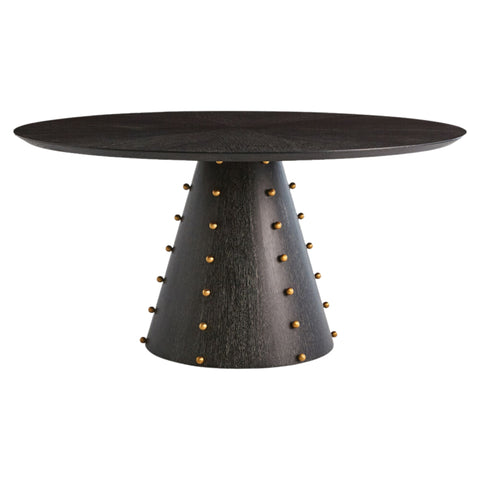 table ronde bois ébène 60 pouces