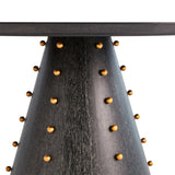 table ronde bois ébène 60 pouces base design