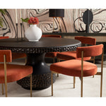 Table ronde noir bronze 59 pouces  | Kasos
